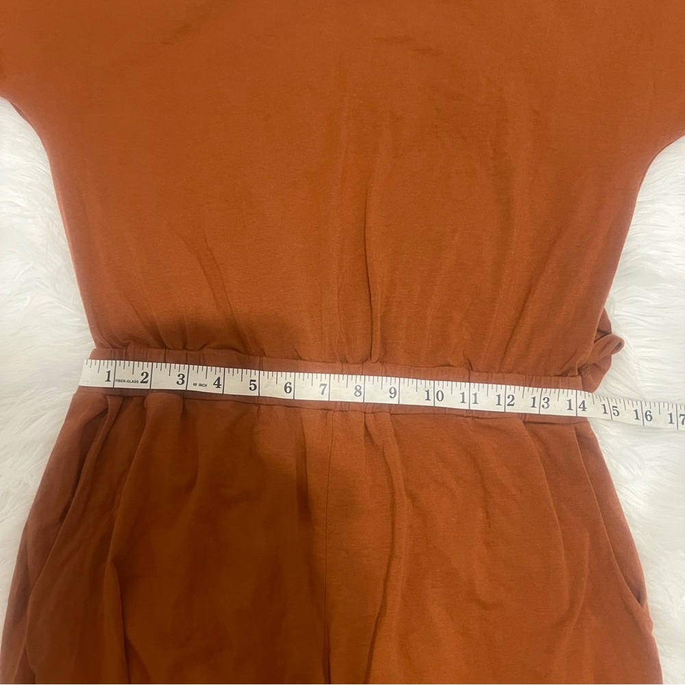 Cuyana Rust Orange Long Sleeve Jumpsuit - Picture 14 of 14